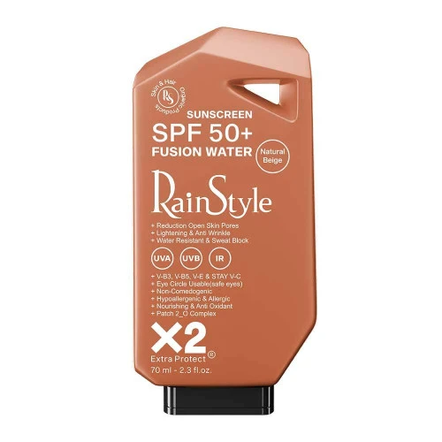 ضد آفتاب رنگی (02) رین استایل مدل فیوژن واتر مناسب انواع پوست با +SPF50 حجم 70 میل 1 ضد آفتاب رنگی (02) رین استایل مدل فیوژن واتر مناسب انواع پوست با +SPF50 حجم 70 میل